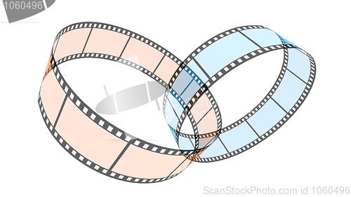 Image of Two 3d blank films ring