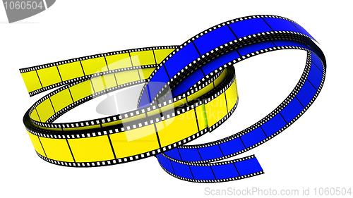 Image of Two 3d blank films ring