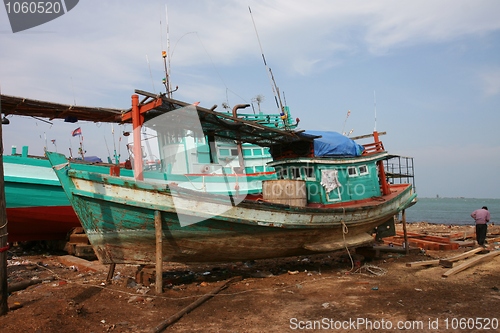 Image of Fixing a fishing boat