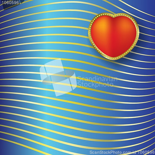 Image of Valentine's greeting with red heart