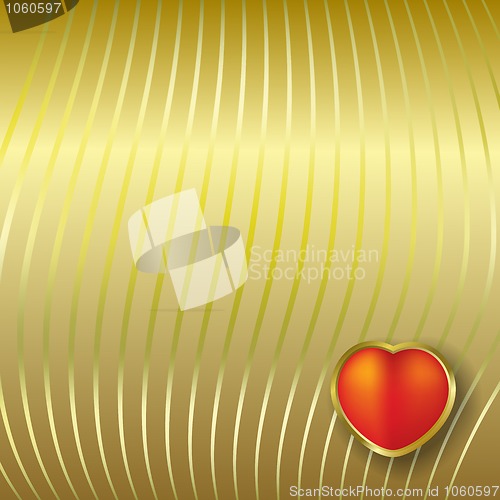 Image of Valentine's greeting with red heart
