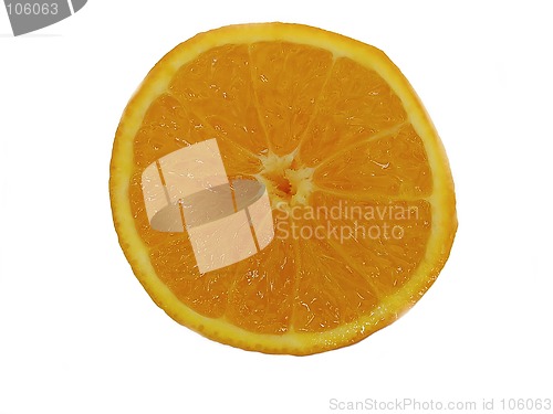 Image of orange cut in half