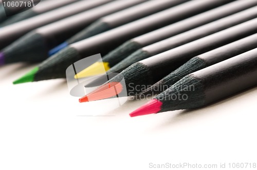 Image of Collection of colorful pencils