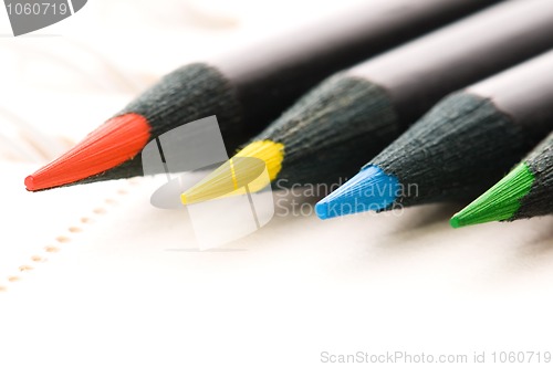 Image of Collection of colorful pencils