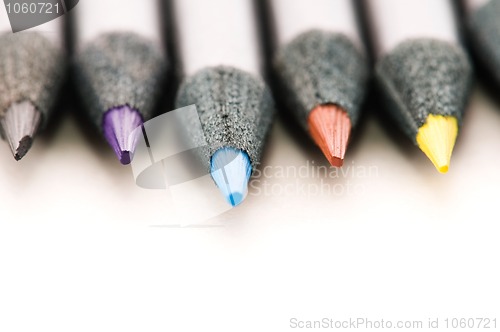 Image of Collection of colorful pencils