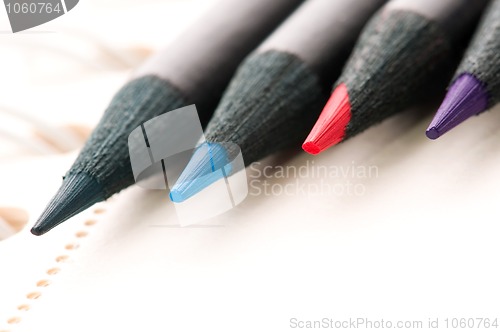 Image of Collection of colorful pencils