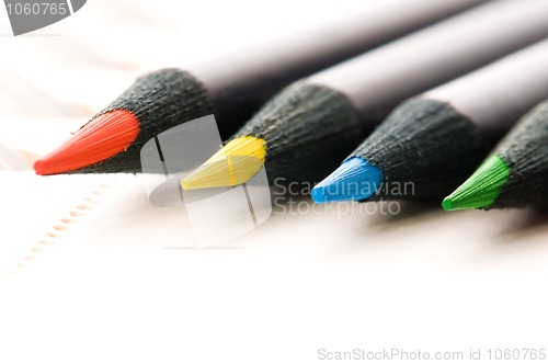 Image of Collection of colorful pencils