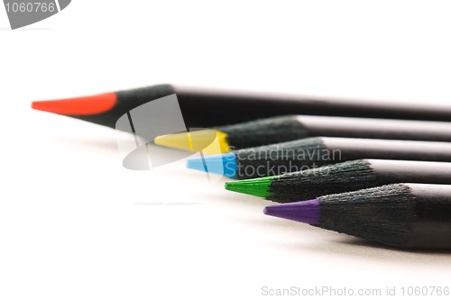 Image of Collection of colorful pencils