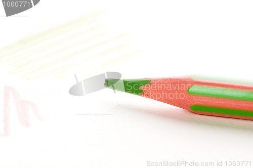 Image of green crayon
