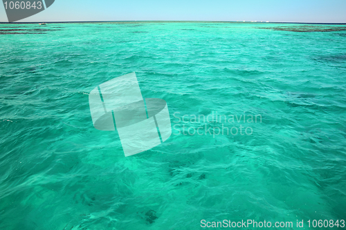 Image of turquoise sea surface background