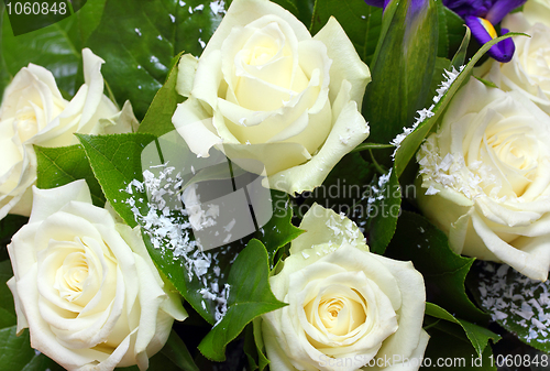 Image of bouquet of white roses