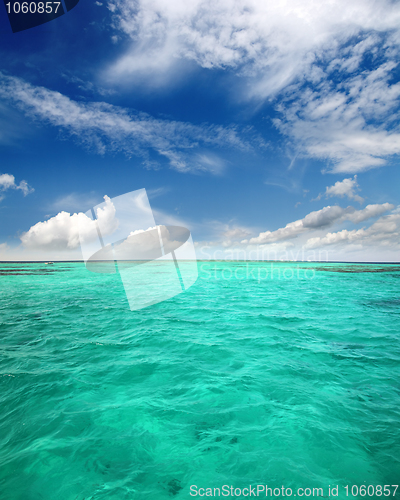 Image of landscape with turquoise sea