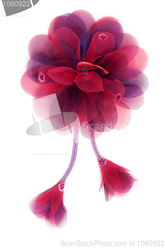 Image of Red fabrics rose