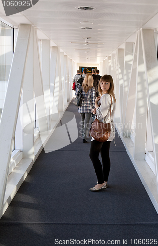 Image of The girl in the corridor