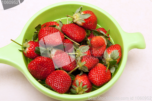 Image of Ripe red strawberries