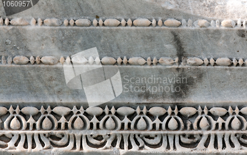 Image of Carved patterns in marble