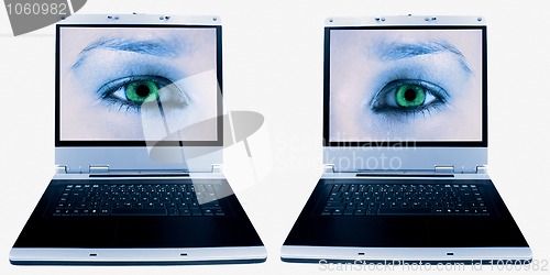 Image of laptop eyes