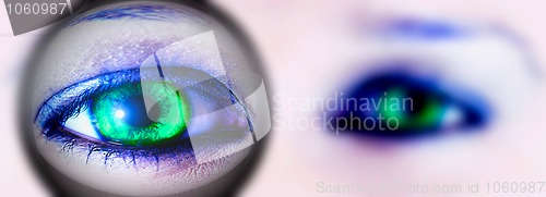 Image of green eye