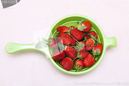 Image of Ripe red strawberries