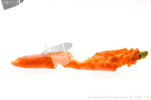 Image of Bite out of a fresh carrot