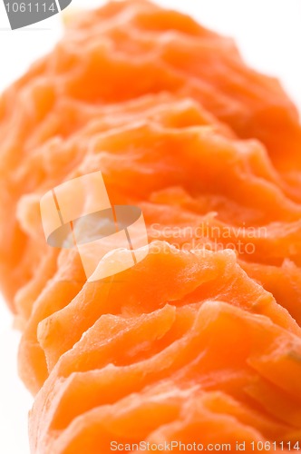 Image of Bite out of a fresh carrot