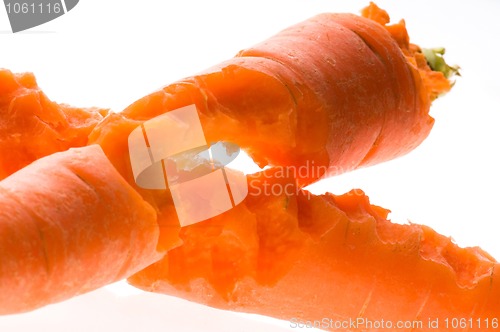 Image of Bite out of a fresh carrot