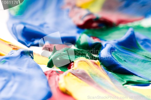 Image of mixing paints. backrgound
