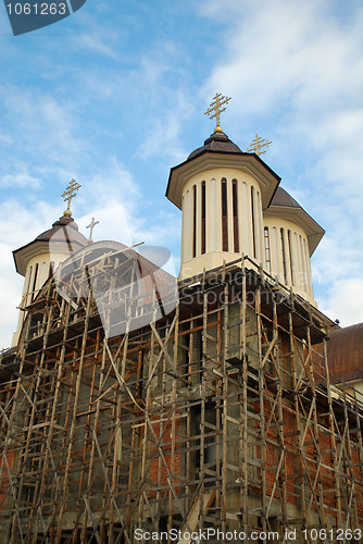 Image of construction of the church