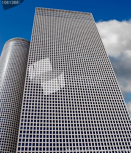 Image of skyscraper blue