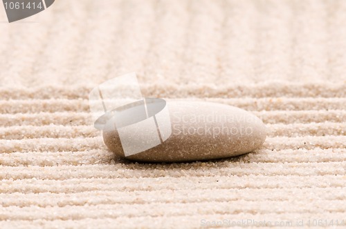 Image of Zen. Stone and sand