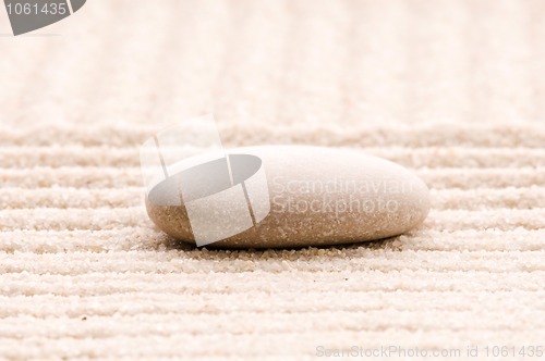 Image of Zen. Stone and sand