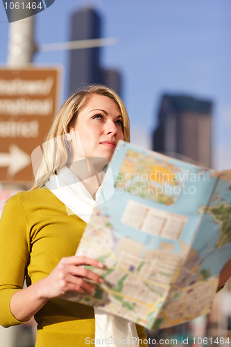 Image of Traveling woman