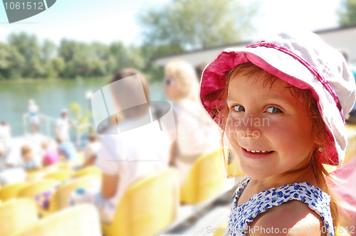 Image of child at the stadium