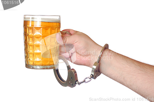 Image of chained to alcohol