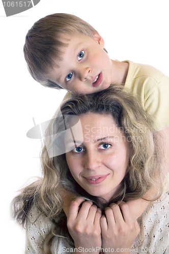 Image of mother and son