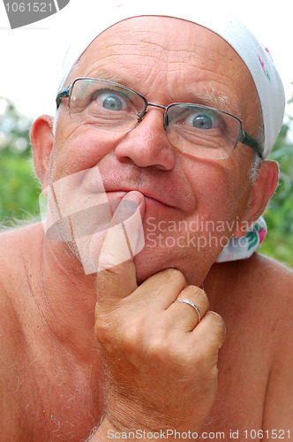 Image of funny old man