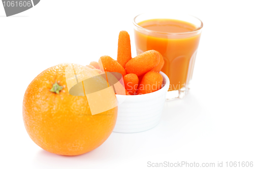 Image of carrot and orange juice