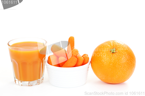 Image of carrot and orange juice