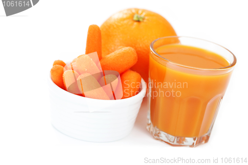 Image of carrot and orange juice