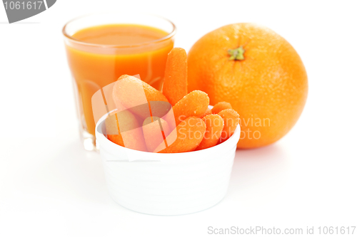 Image of carrot and orange juice