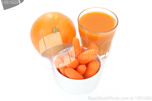 Image of carrot and orange juice