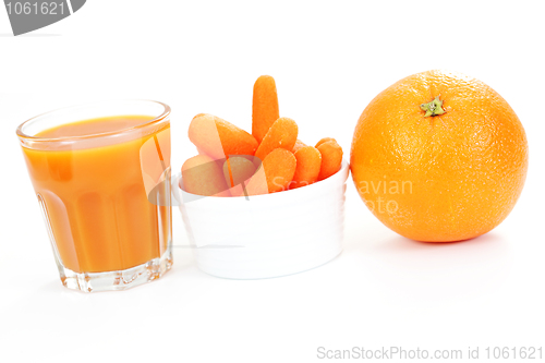 Image of carrot and orange juice