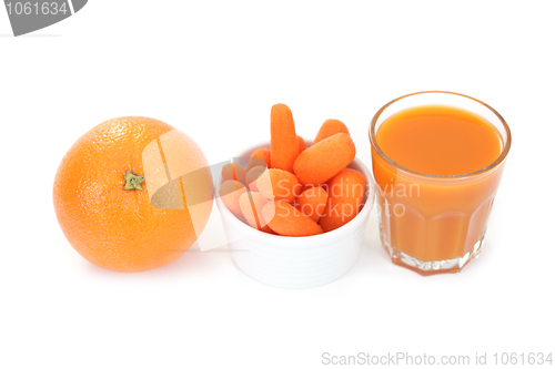 Image of carrot and orange juice