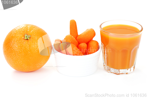 Image of carrot and orange juice