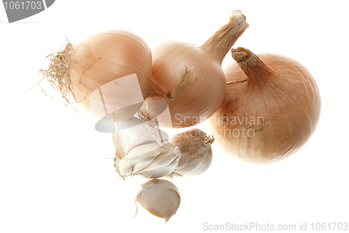 Image of Four ripe onions