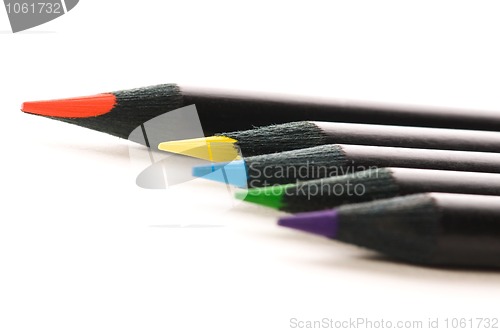 Image of Collection of colorful pencils