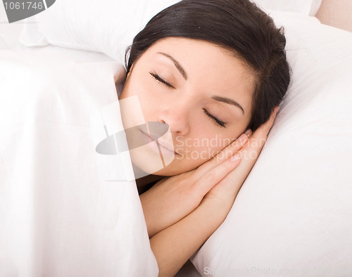 Image of sleeping woman