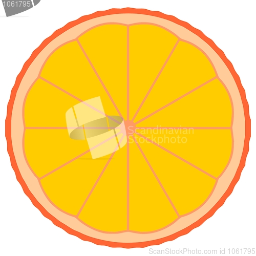 Image of Orange fruit slice