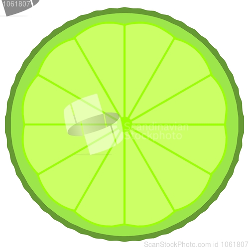 Image of Lime fruit slice