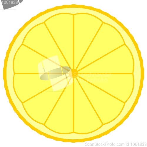 Image of Lemon fruit slice